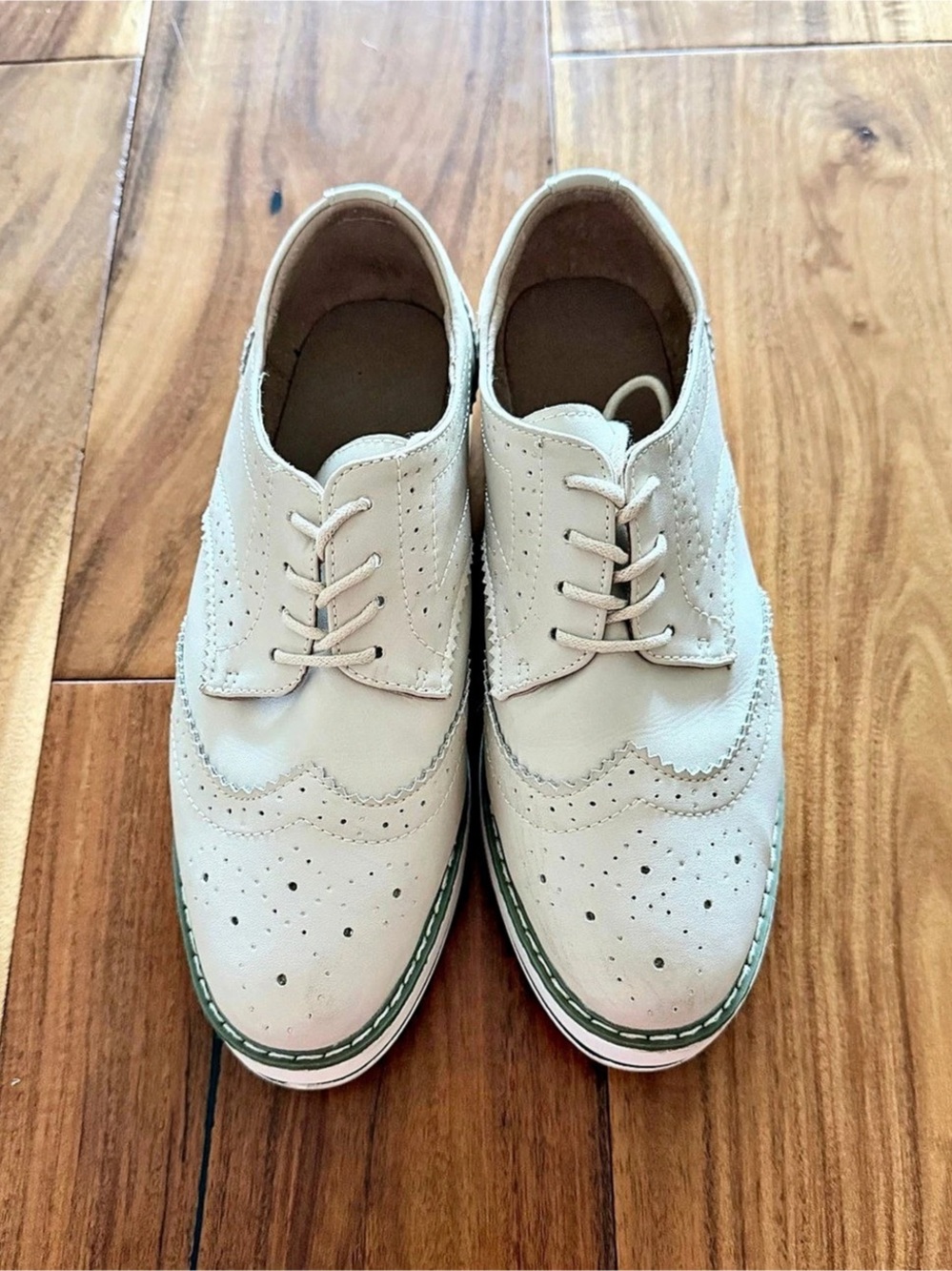 Platform Wing Tip Oxford Sneakers